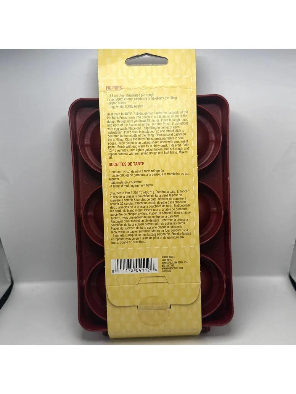 Nordic Ware Pastry Pops Mini Cutting Crimping Press